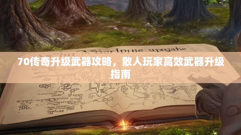 70传奇升级武器攻略，散人玩家高效武器升级指南
