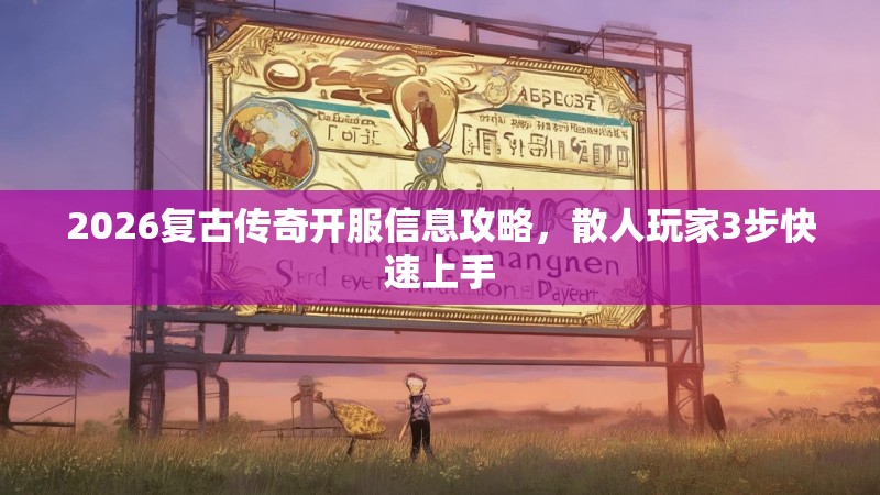 2026复古传奇开服信息攻略，散人玩家3步快速上手