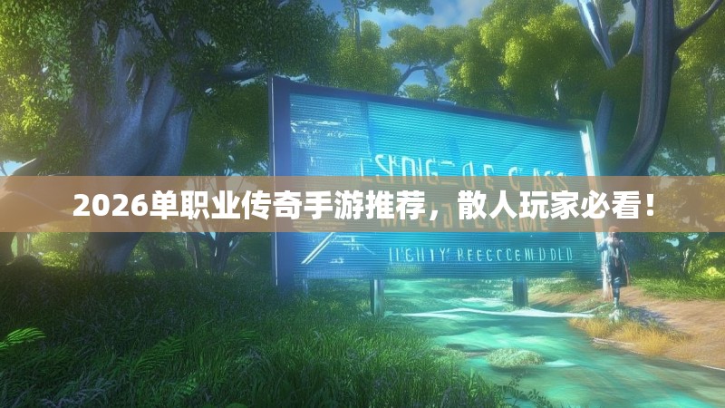 2026单职业传奇手游推荐，散人玩家必看！