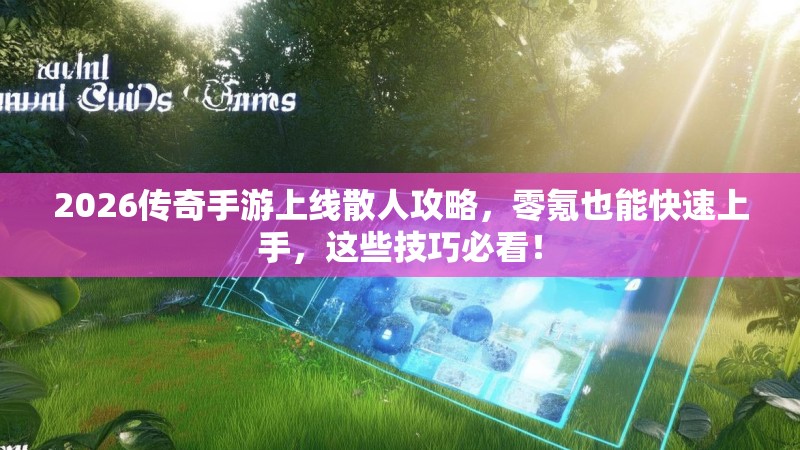 2026传奇手游上线散人攻略，零氪也能快速上手，这些技巧必看！