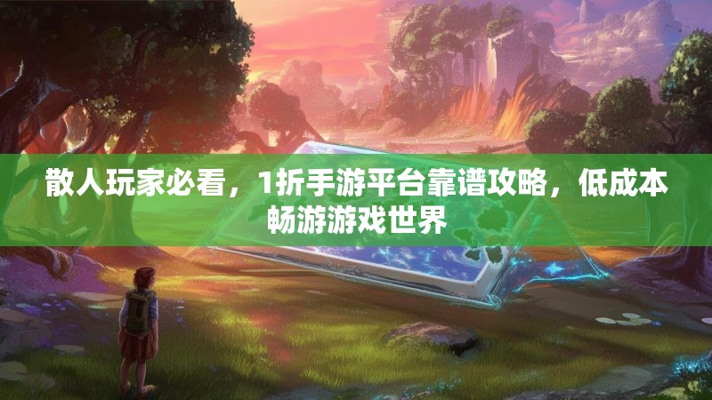 散人玩家必看，1折手游平台靠谱攻略，低成本畅游游戏世界