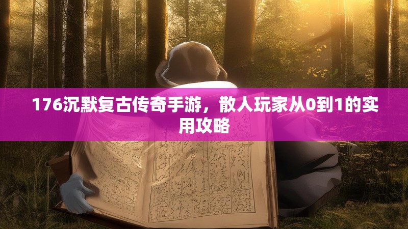 176沉默复古传奇手游，散人玩家从0到1的实用攻略