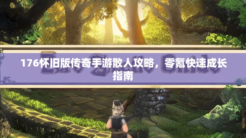 176怀旧版传奇手游散人攻略，零氪快速成长指南