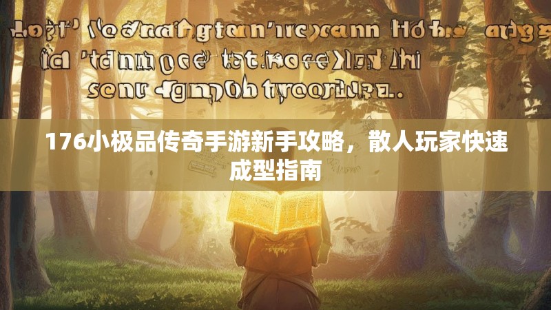 176小极品传奇手游新手攻略，散人玩家快速成型指南