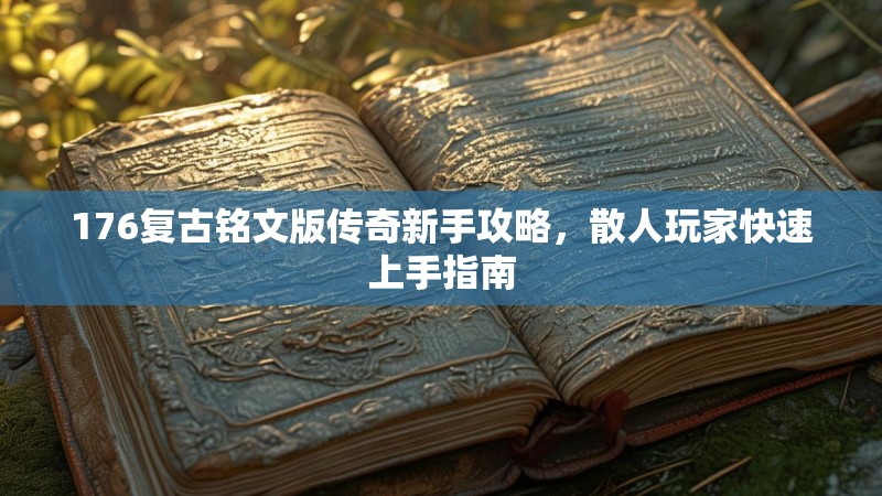 176复古铭文版传奇新手攻略，散人玩家快速上手指南