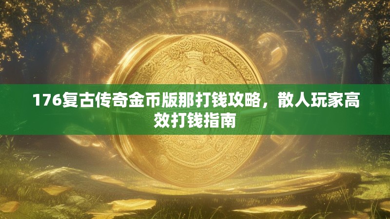 176复古传奇金币版那打钱攻略，散人玩家高效打钱指南