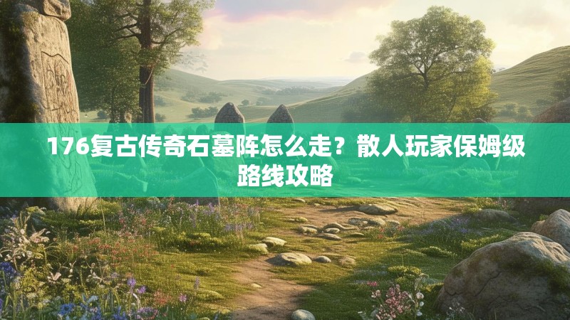 176复古传奇石墓阵怎么走？散人玩家保姆级路线攻略