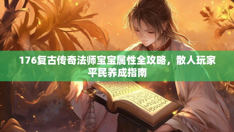 176复古传奇法师宝宝属性全攻略,散人玩家平民养成指南
