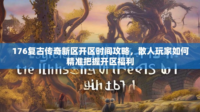 176复古传奇新区开区时间攻略，散人玩家如何精准把握开区福利