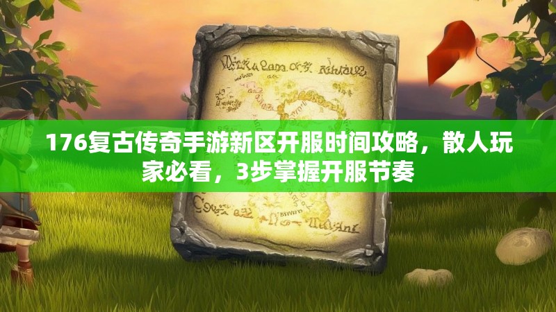 176复古传奇手游新区开服时间攻略,散人玩家必看,3步掌握开服节奏