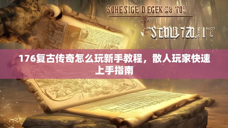 176复古传奇怎么玩新手教程，散人玩家快速上手指南