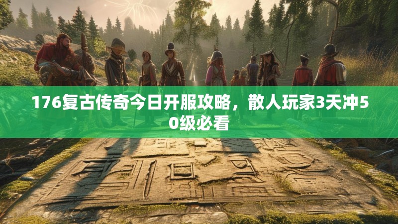 176复古传奇今日开服攻略，散人玩家3天冲50级必看