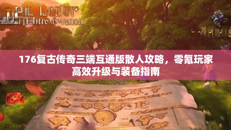 176复古传奇三端互通版散人攻略，零氪玩家高效升级与装备指南