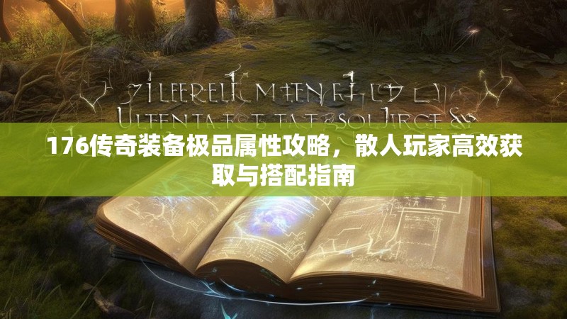 176传奇装备极品属性攻略，散人玩家高效获取与搭配指南