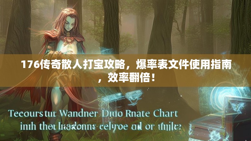 176传奇散人打宝攻略，爆率表文件使用指南，效率翻倍！