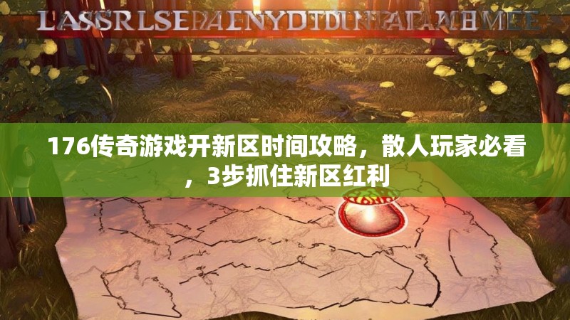 176传奇游戏开新区时间攻略,散人玩家必看,3步抓住新区红利
