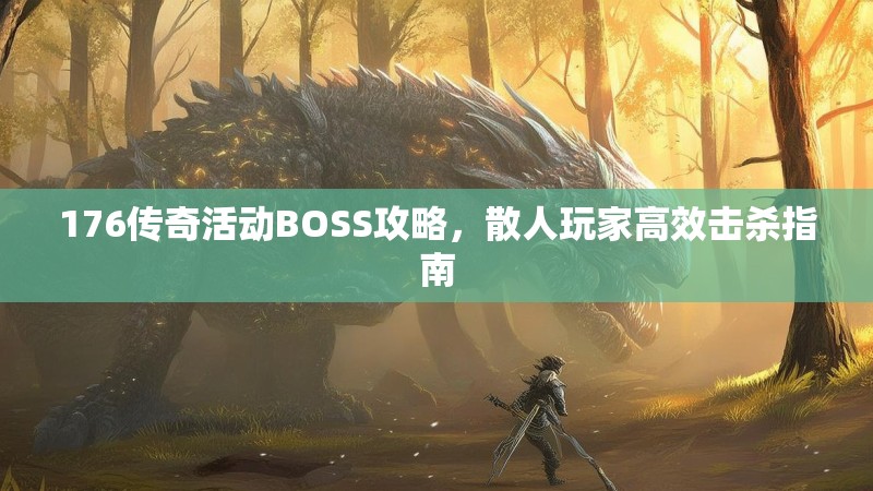 176传奇活动BOSS攻略，散人玩家高效击杀指南