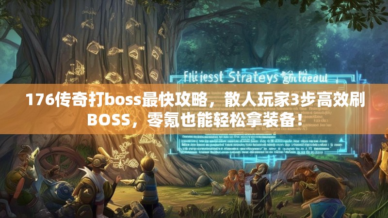 176传奇打boss最快攻略，散人玩家3步高效刷BOSS，零氪也能轻松拿装备！