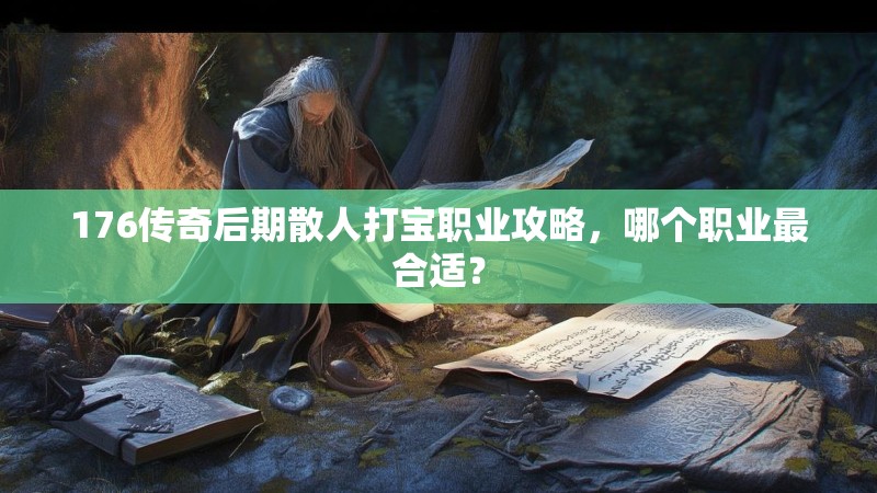 176传奇后期散人打宝职业攻略，哪个职业最合适？