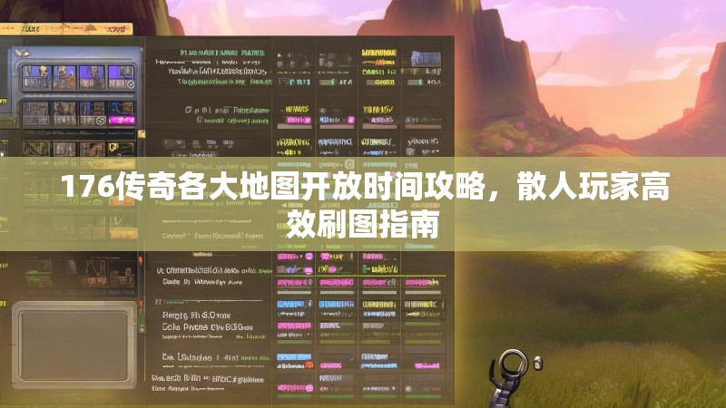 176传奇各大地图开放时间攻略，散人玩家高效刷图指南