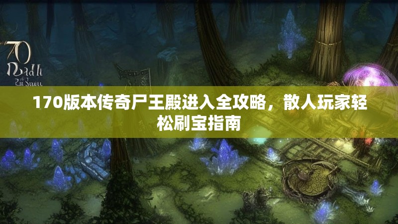 170版本传奇尸王殿进入全攻略,散人玩家轻松刷宝指南