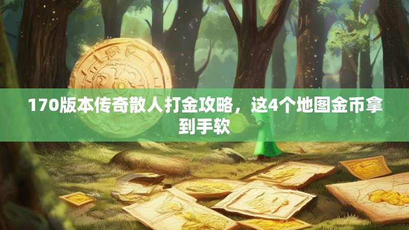 170版本传奇散人打金攻略，这4个地图金币拿到手软