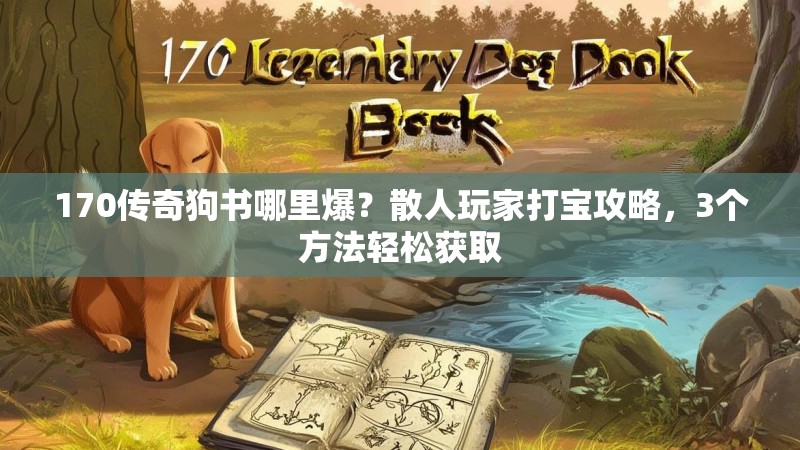 170传奇狗书哪里爆？散人玩家打宝攻略，3个方法轻松获取