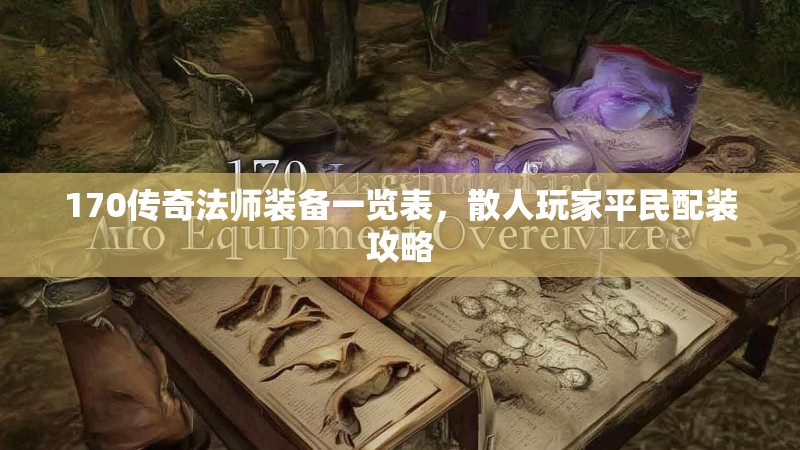 170传奇法师装备一览表,散人玩家平民配装攻略
