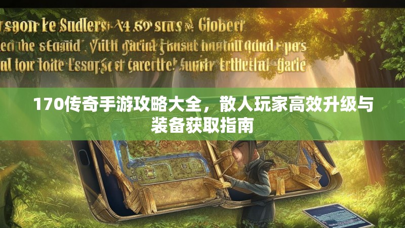 170传奇手游攻略大全，散人玩家高效升级与装备获取指南