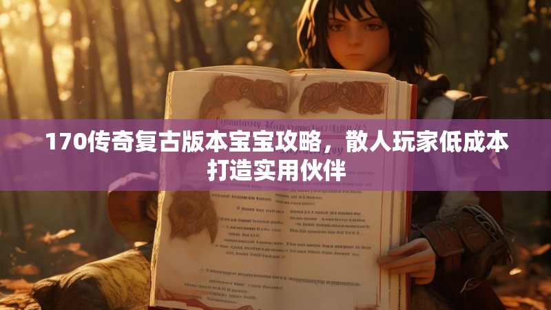 170传奇复古版本宝宝攻略,散人玩家低成本打造实用伙伴