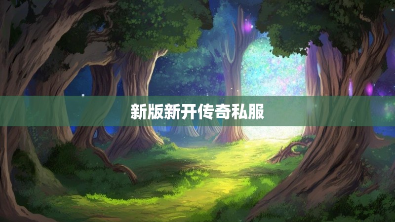 新版新开传奇私服